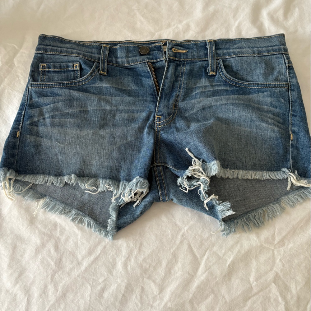 Low Rise Denim Shorts